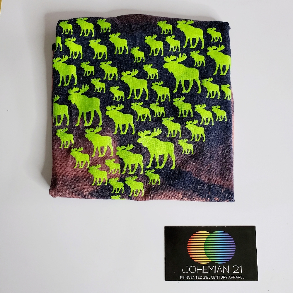 Tie Dye Spaghetti Strap | Green Blue Moose Nature | Youth Small - Picture 14 of 14